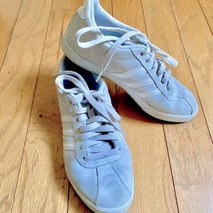 Adidas grey suede sneakers